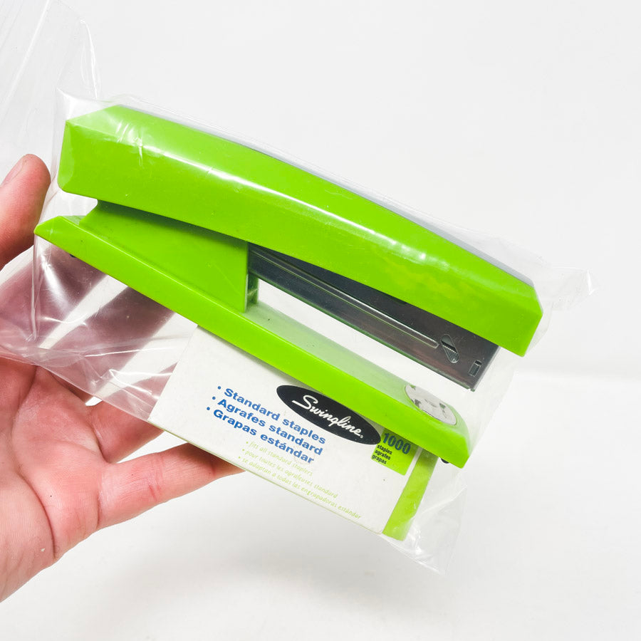 Green Stapler with Staples Bundle