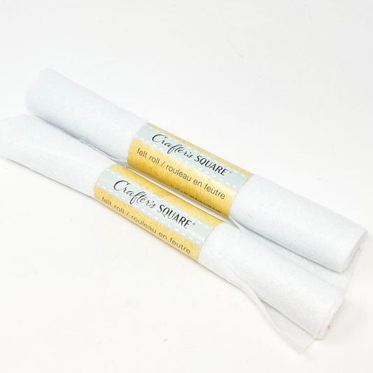 Crafters Square Felt Roll - White (1)