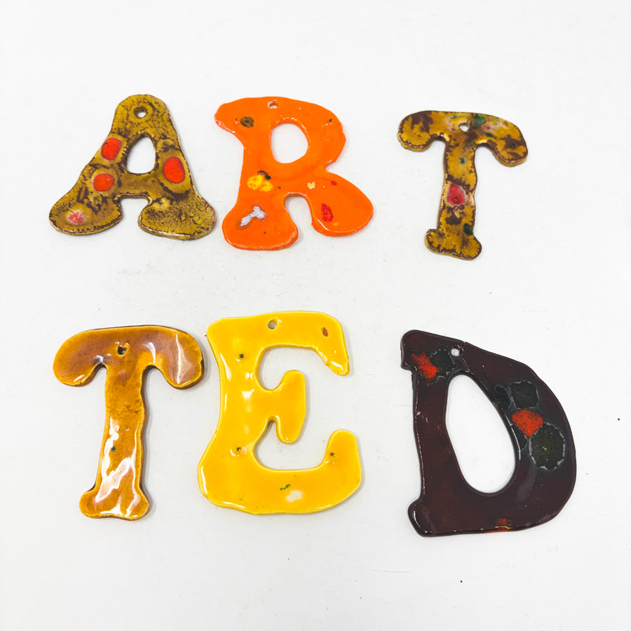 Handmade Glass Letters