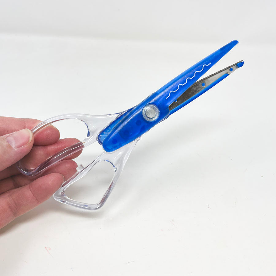 Clear & Blue Paper Edger Scissors