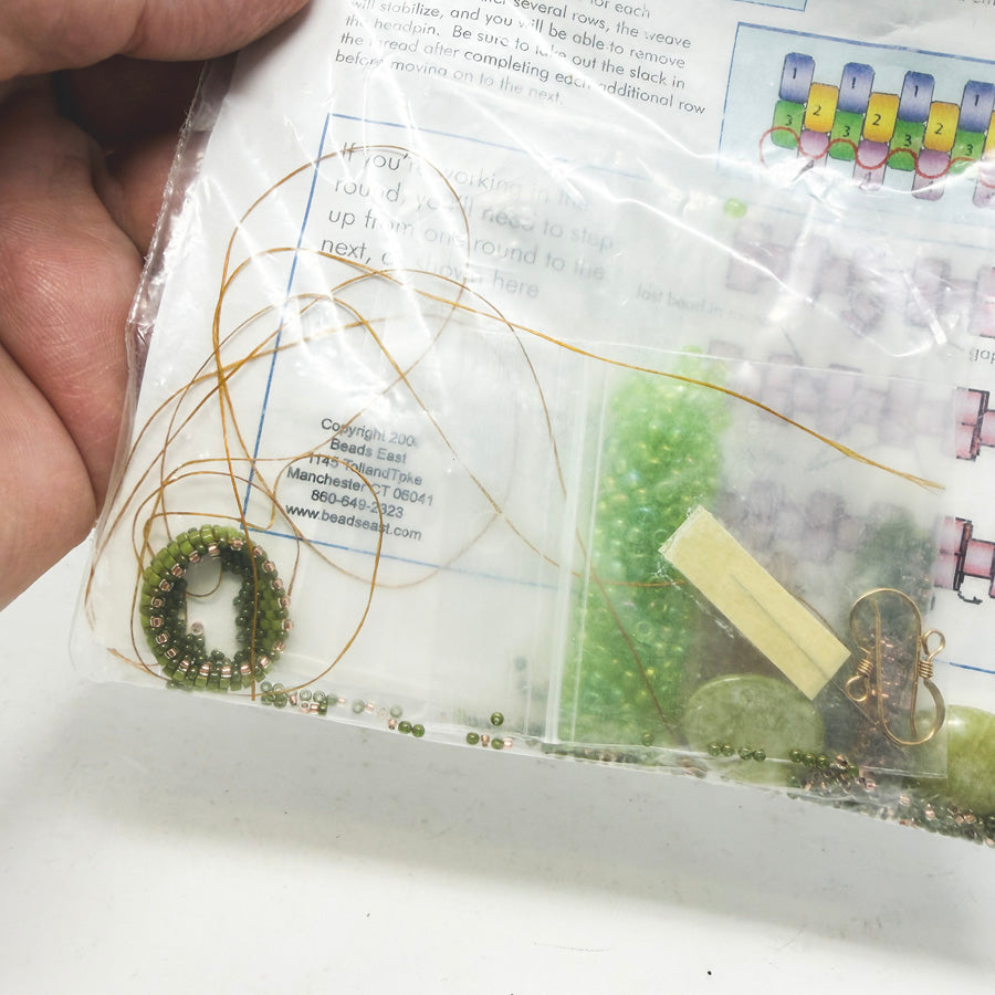 Kiwi Earrings Bead Kit by Ann Benson