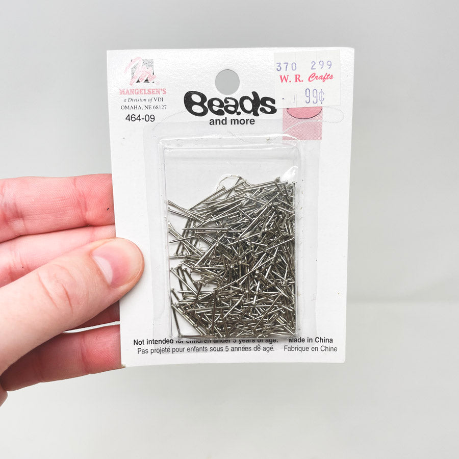 Flat Pins for Beading 1/2"