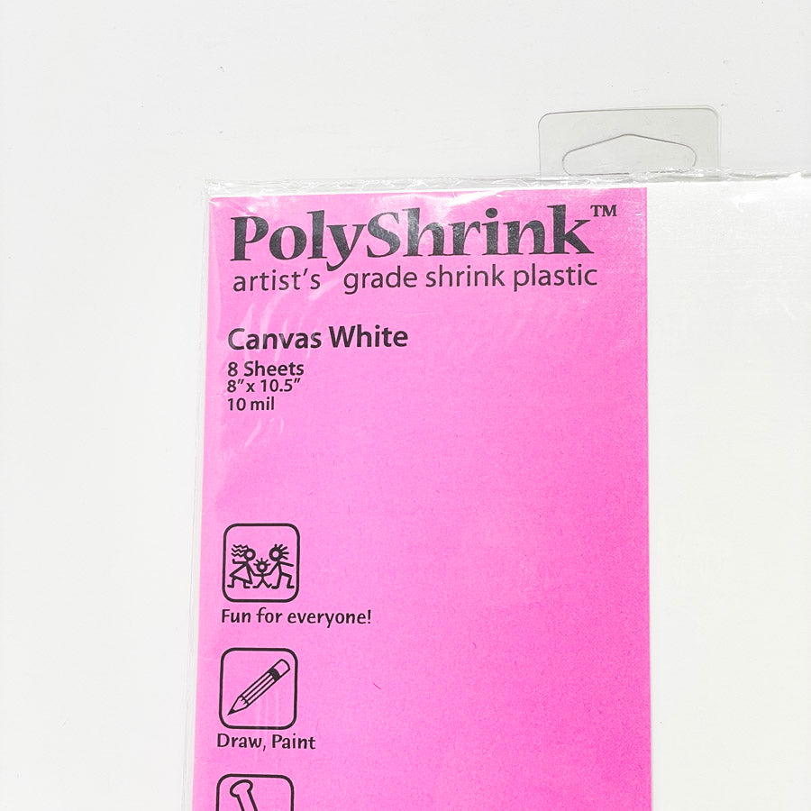 PolyShrink Artist Grade Shrink Plastic - Canvas White