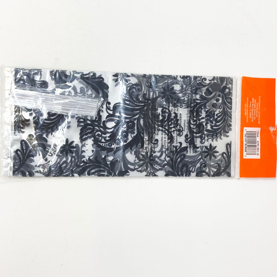 Celebrate It Treat Bags - Black Scroll