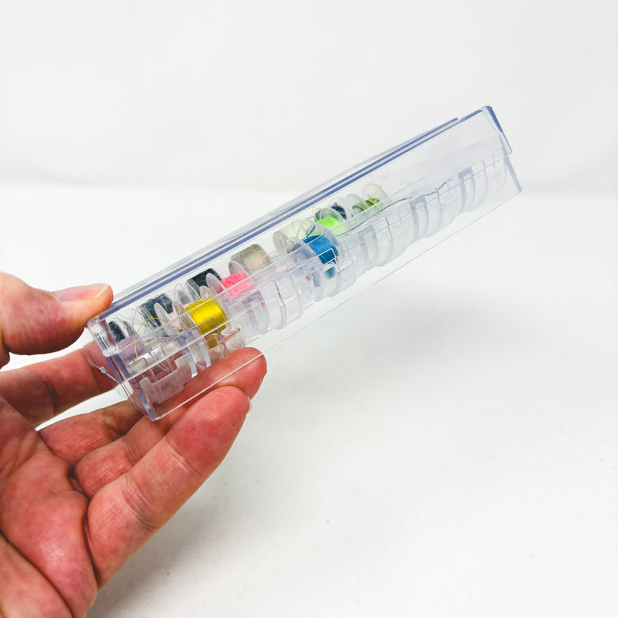 Plastic Bobbins in Case