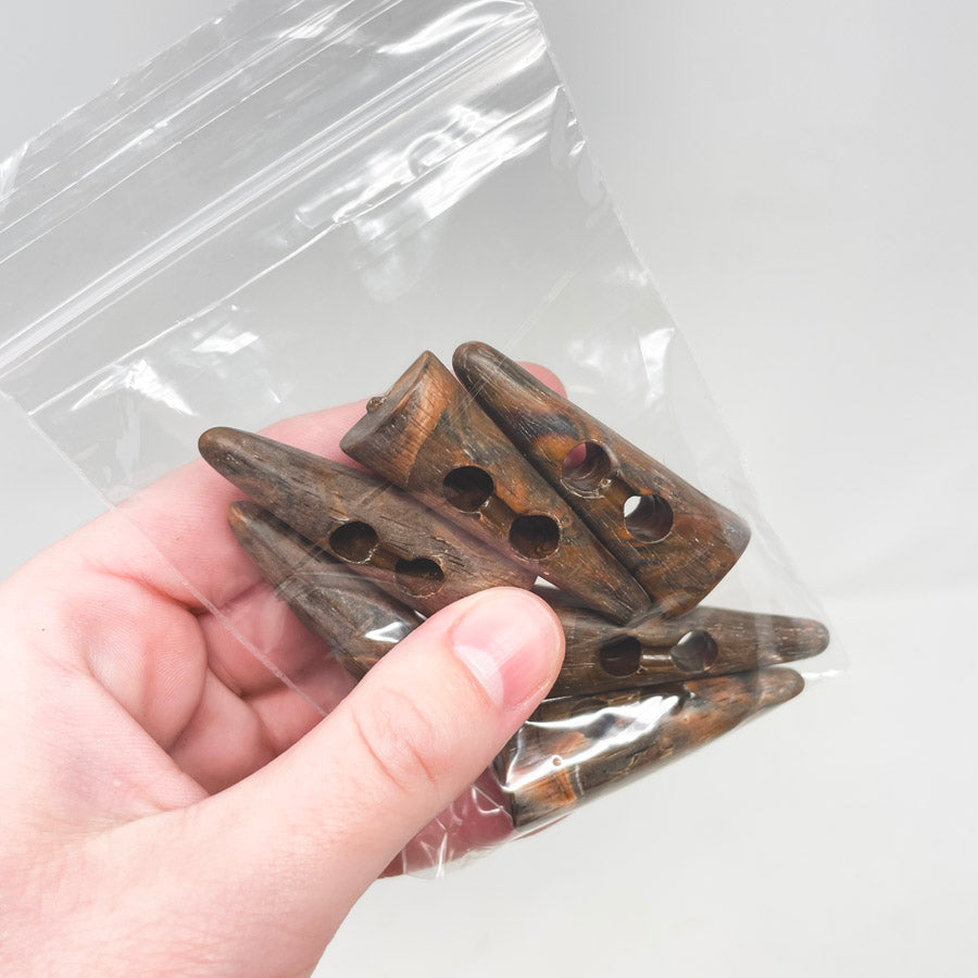 Triangular Wood Toggle Buttons