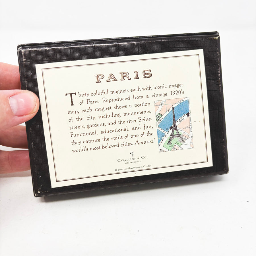 Cavallini & Co. Paris Map Magnets