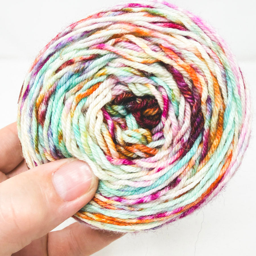 Variegated Wool/Nylon Blend Yarn Cakes (1)
