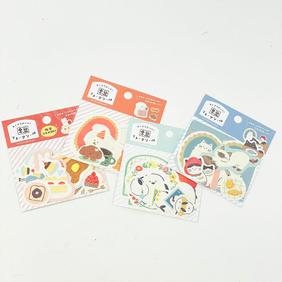 NEW // Furukawa Paper Flake Stickers – Bird Theme (14 pcs)