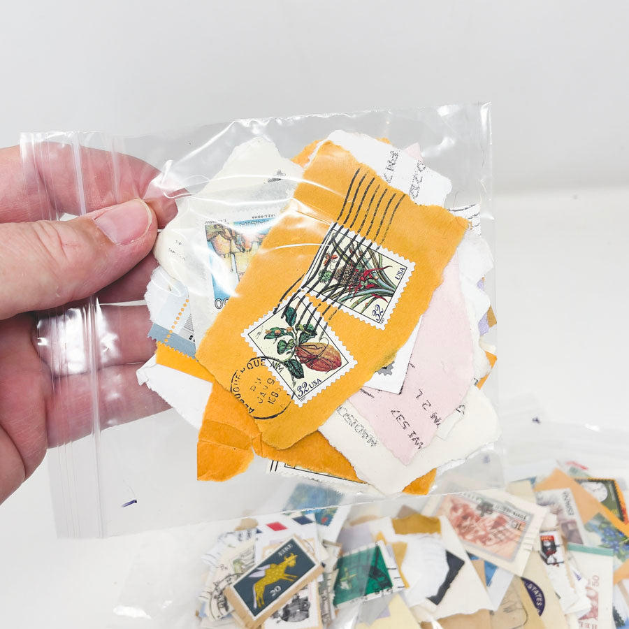 Vintage Postage Stamp on Paper - Pick a Bundle