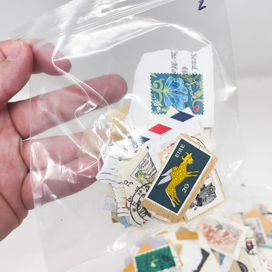 Vintage Postage Stamp on Paper - Pick a Bundle