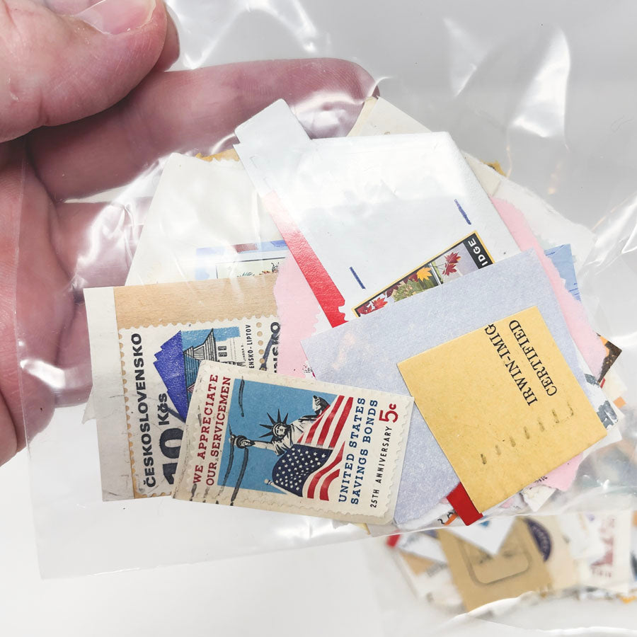 Vintage Postage Stamp on Paper - Pick a Bundle