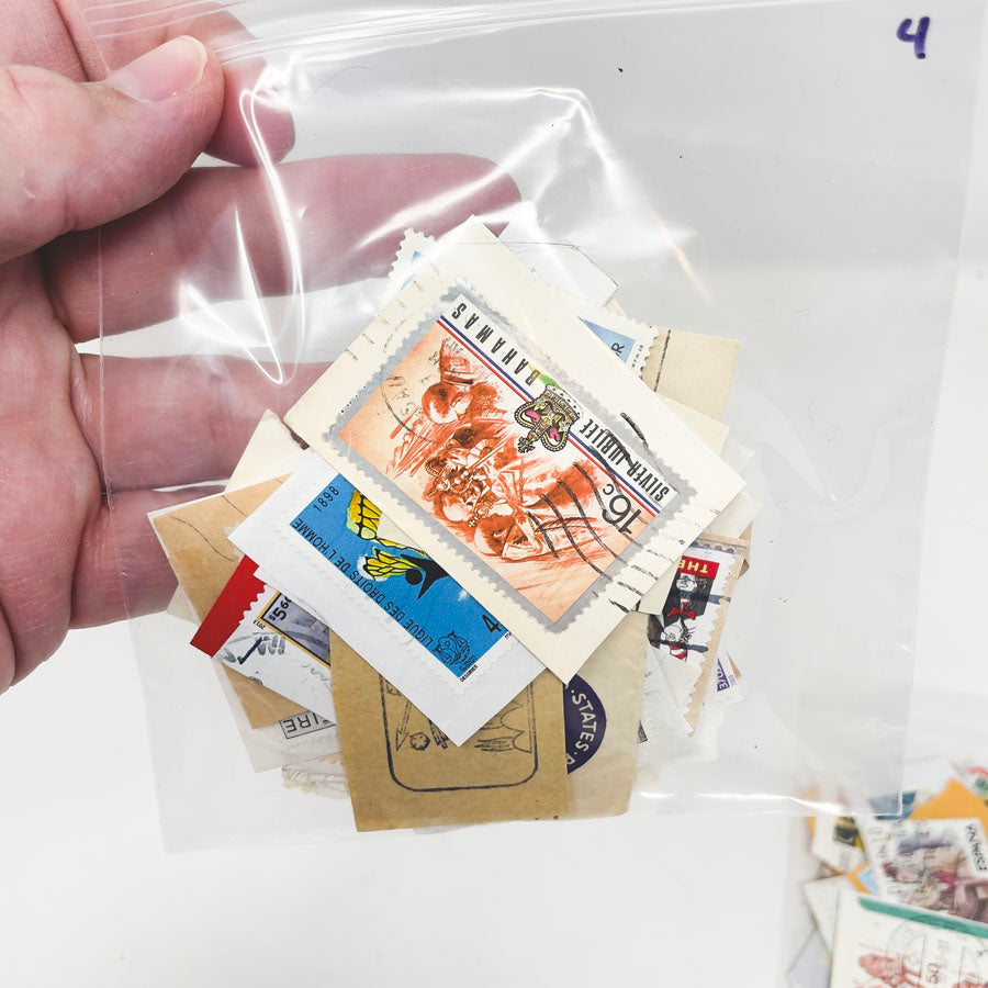 Vintage Postage Stamp on Paper - Pick a Bundle