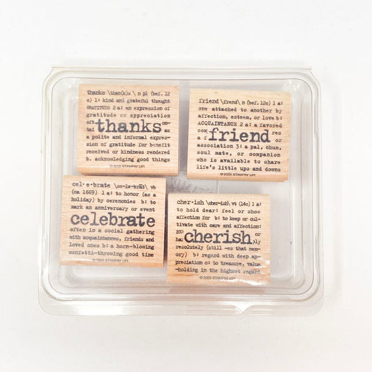 Lexicon of Love - Stampin' Up Wood Stamp Set