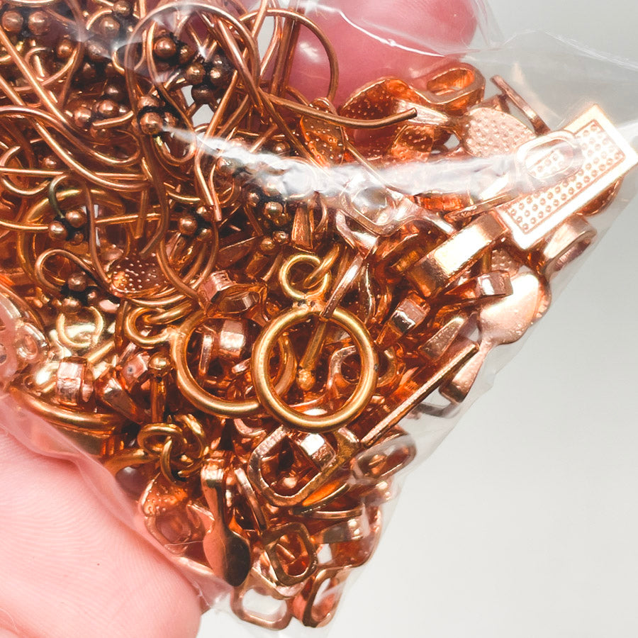Rose Gold Metal Snowflakes/Animals Ear Wires and Clasps Bundle