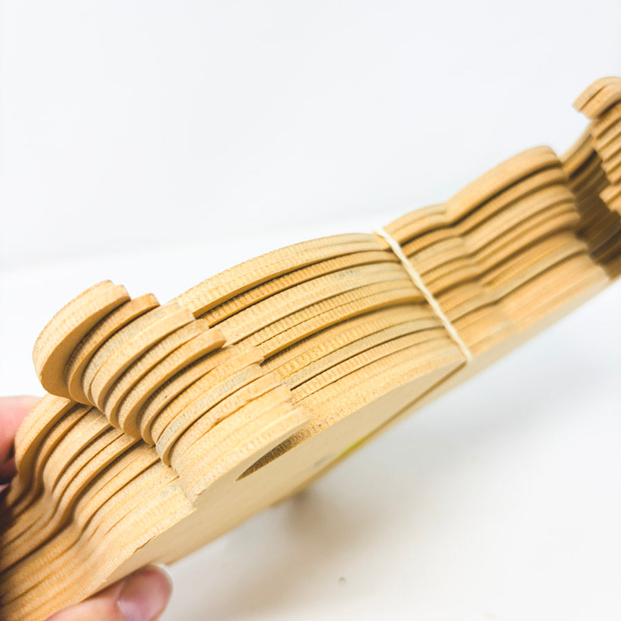 Bundle of 14 Unfinished Wood Elephants