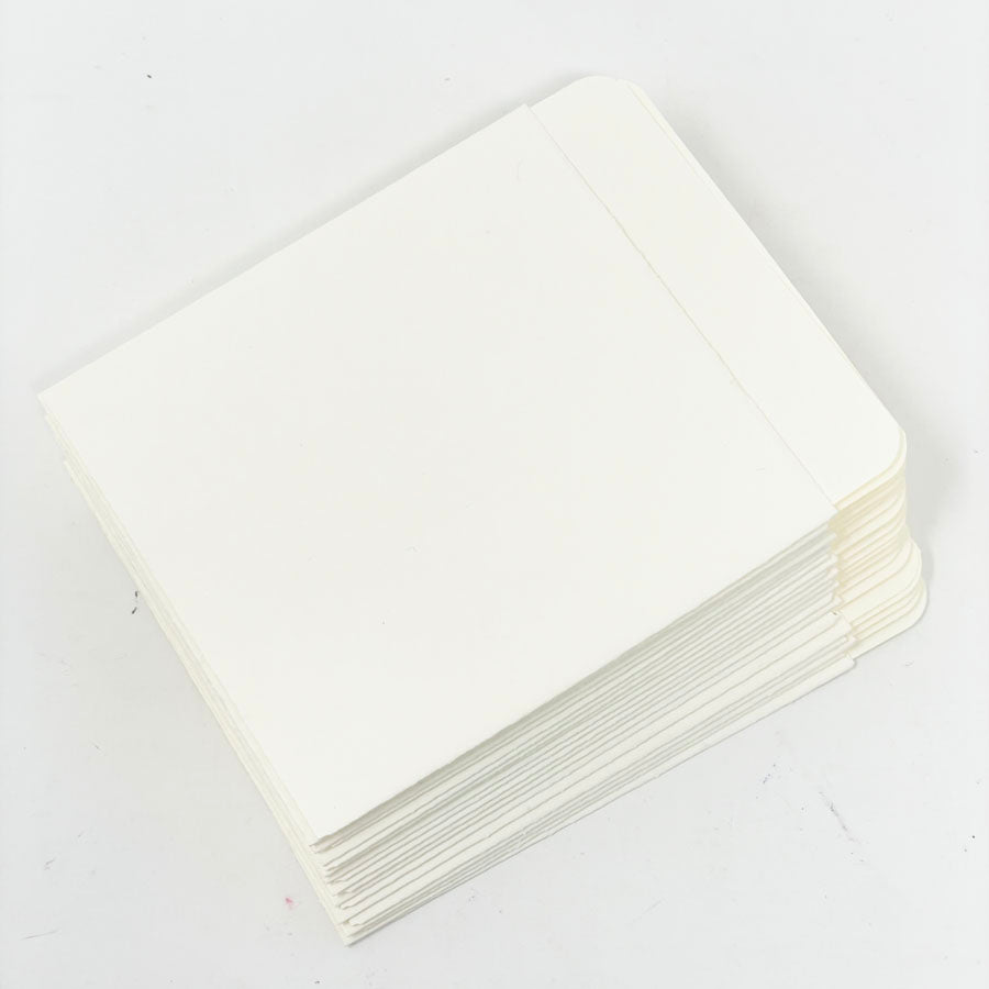 NEW // 25 Low Back Plain Library Card Pockets
