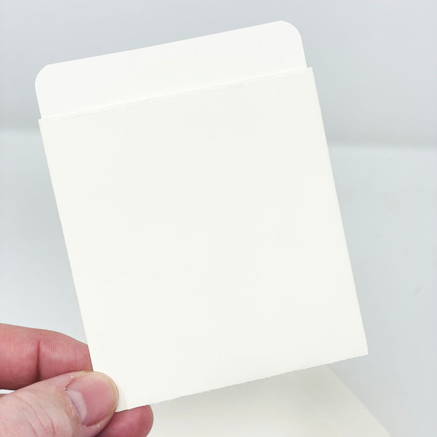 NEW // 25 Low Back Plain Library Card Pockets