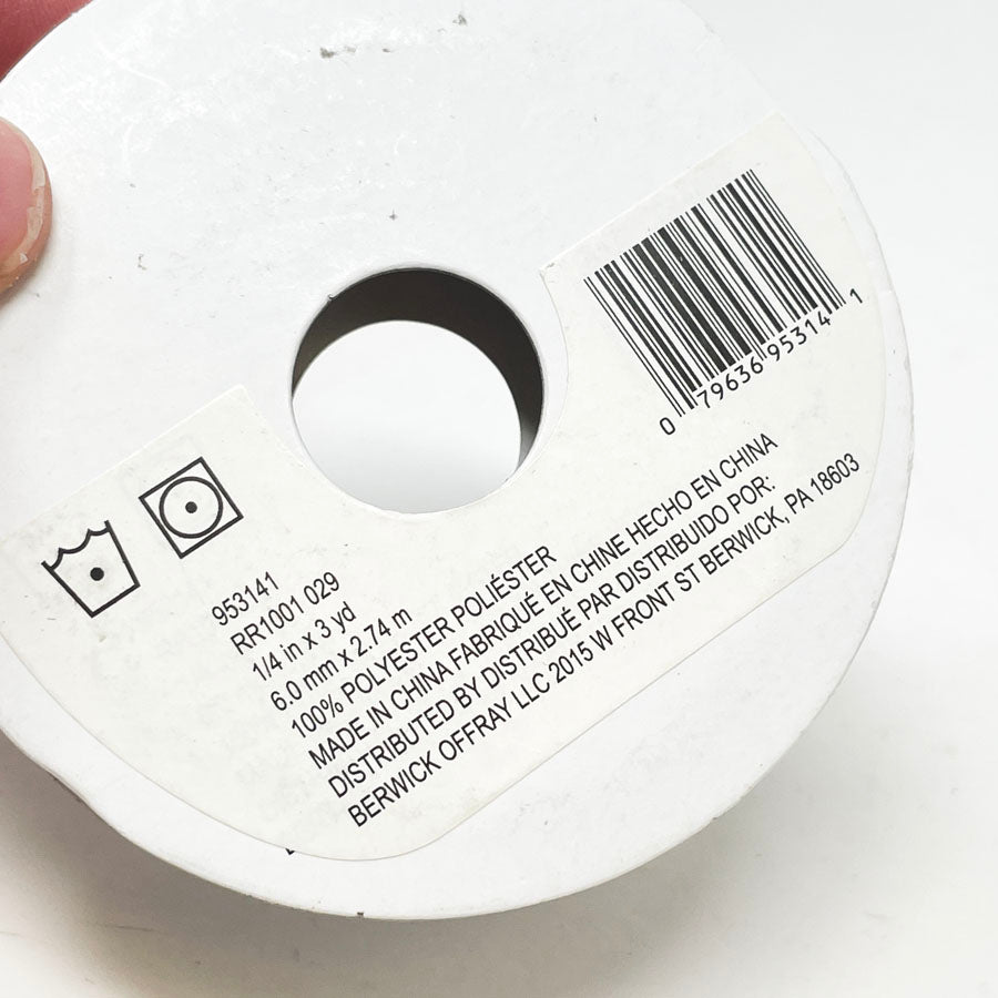 Offray White Ricrac Trim - White 1/4in