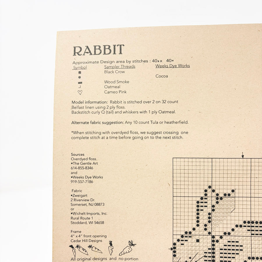 Rabbit - Pumpkin Patch Lane – Cross Stitch Pattern by Fanci That