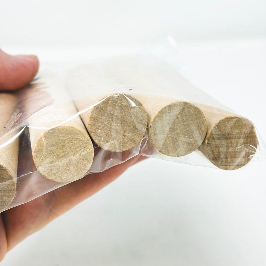 Five Unfinished Wood Logs