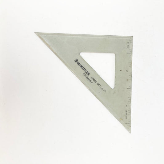 5" Smoke Staedtler 45˚ Triangle