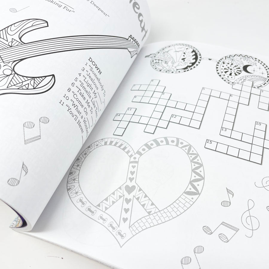 Puzzle Creations Crossword Coloring Book