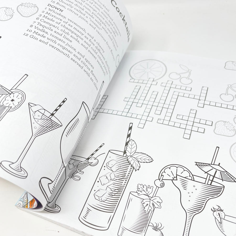 Puzzle Creations Crossword Coloring Book