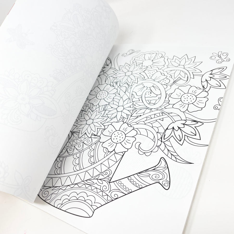 Burst Into Spring Coloring to Celebrate Coloring Book