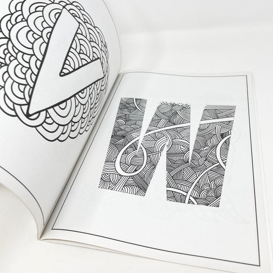 Adult Coloring - Letters Coloring Book