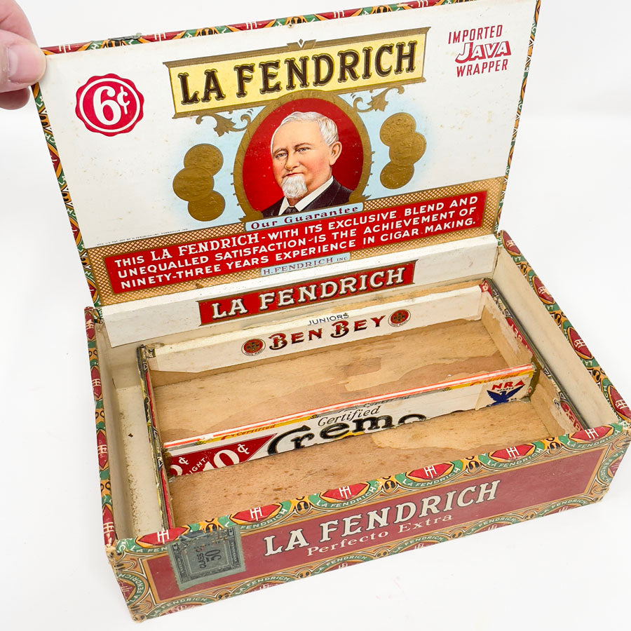 Vintage La Fendrich HF Cigar Box