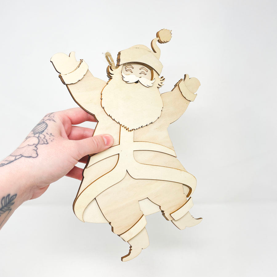 Santa - Unfinished Wood DIY Sign