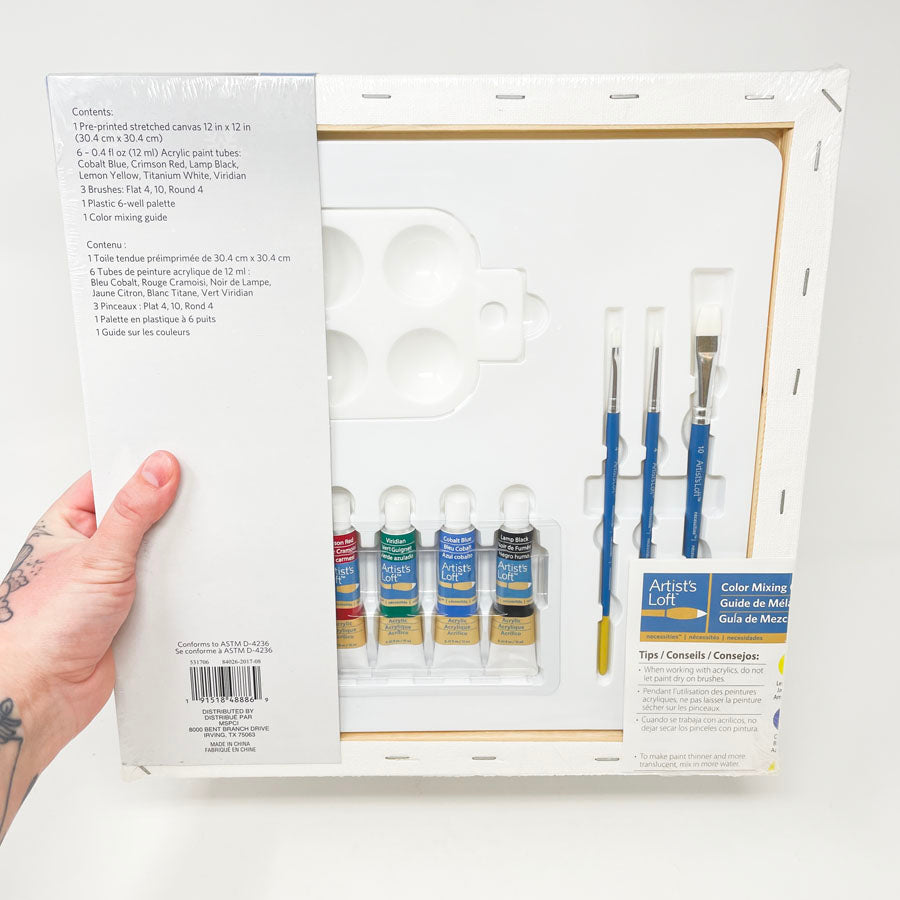 Artist's Loft Canvas Painting Kit - Pick a Design