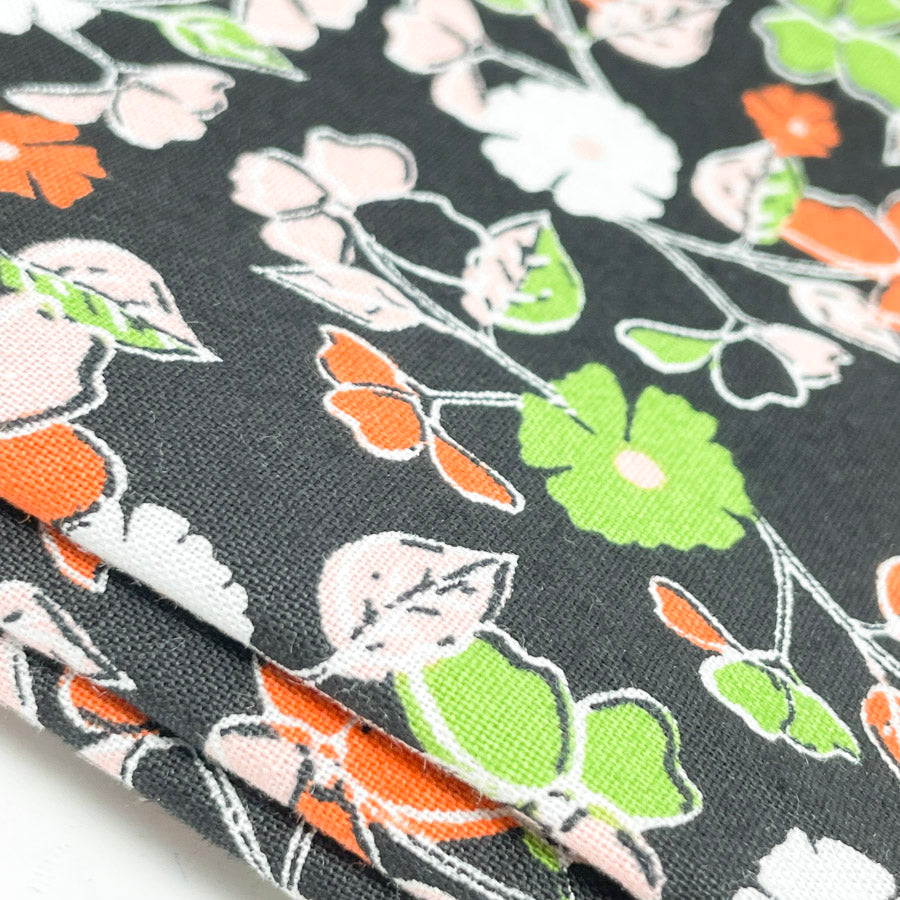 Dark Clover Cotton Blend Fabric - 1 yard