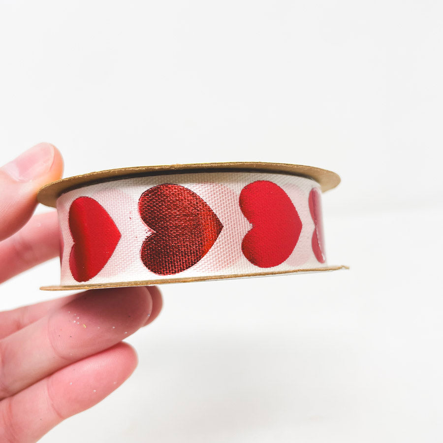 7/8" Berwick Red Heart Craft Ribbon