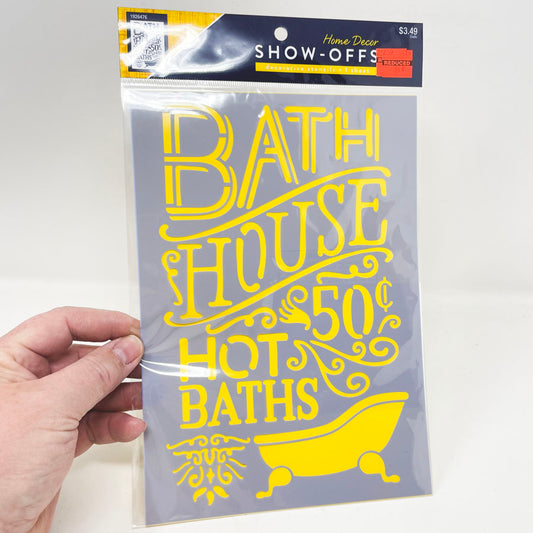 Bath House Stencil