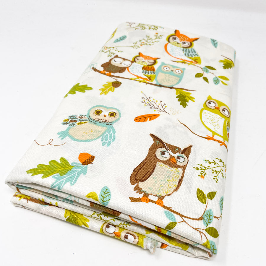 Owl Lightweight Cotton Blend Fabric - 3 yards