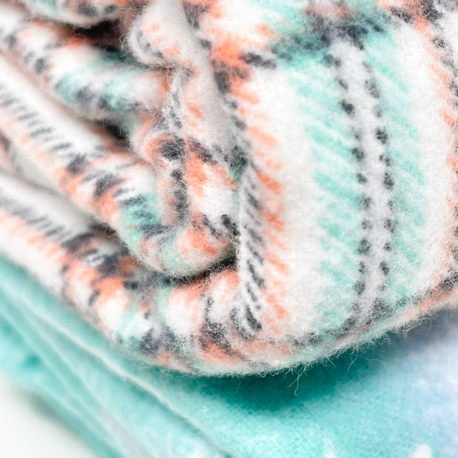 Seafoam Flannel Fabric Remnants