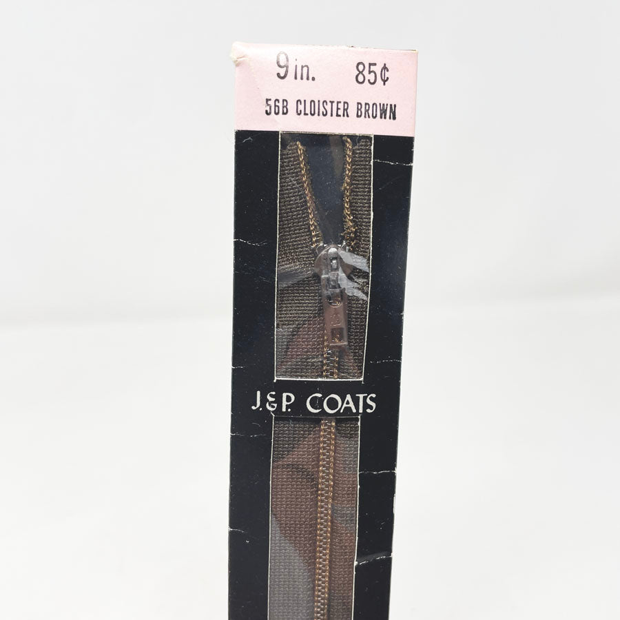 JP Coats All Purpose Zipper - Cloister Brown