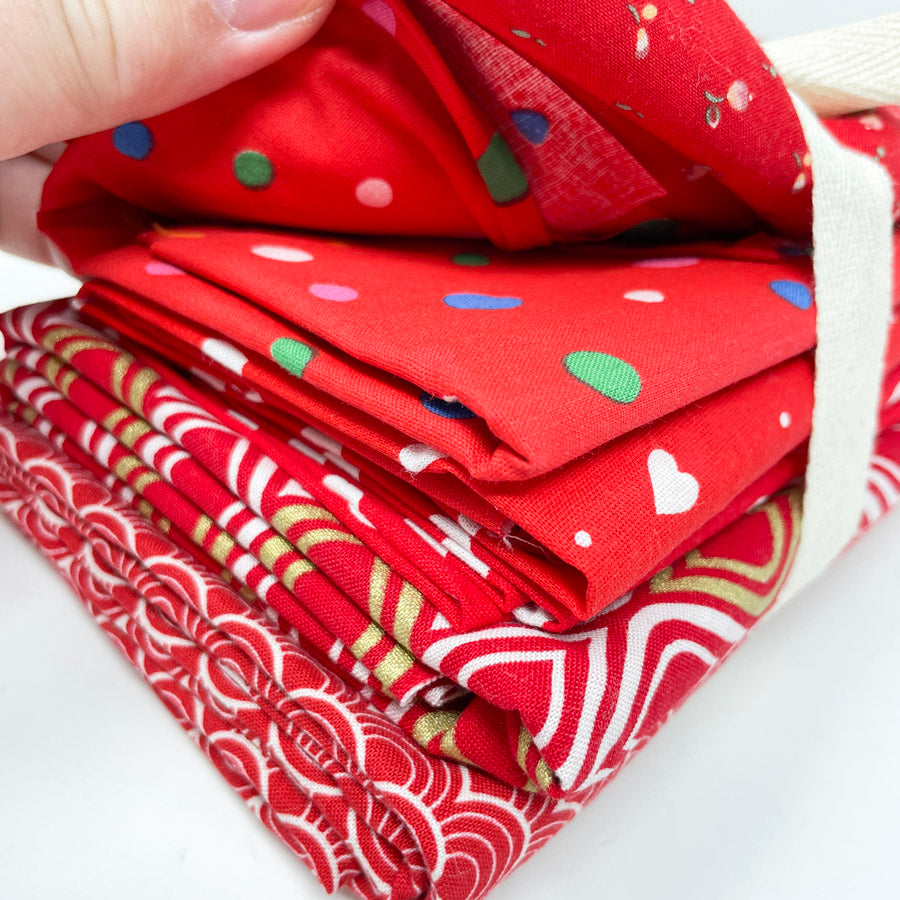 Reds Fabric Bundle - Asst. Sizes