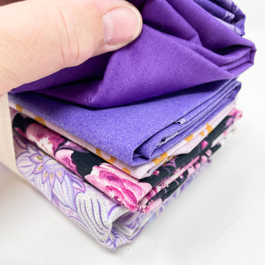 Purple Fabric Bundle - Asst. Sizes