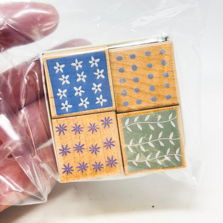 Hero Arts 4 Background Patterns Stamp Set