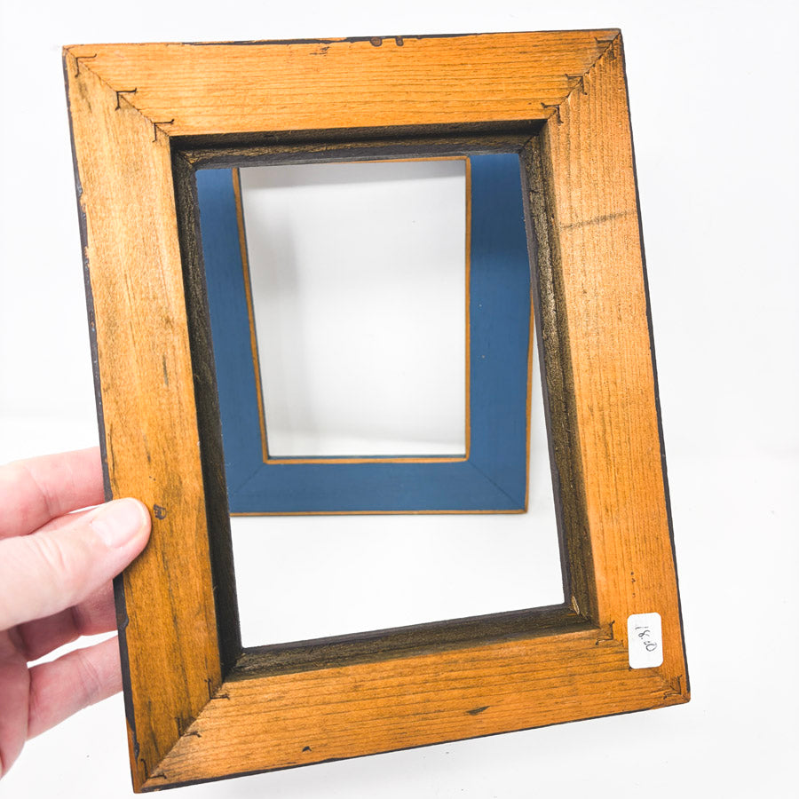 Large Black Rustic Star Wood Frame