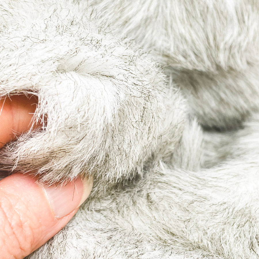 2 Yds x 60" Gray Faux Fur Fabric