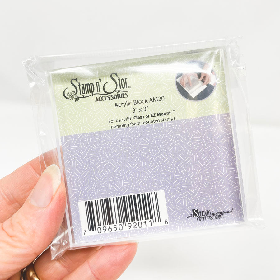 Stamp n' Stor Acrylic Block- You choose size