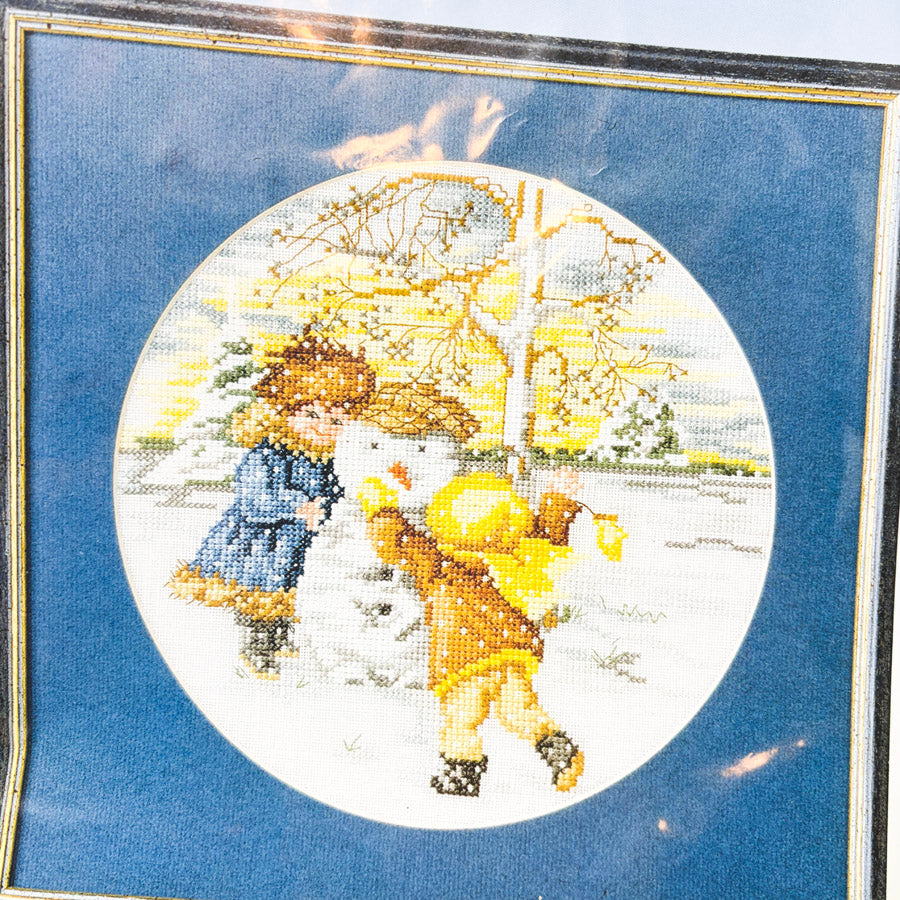 Winter Life Cross Stitch Leaflets by Permin of Copenhagen