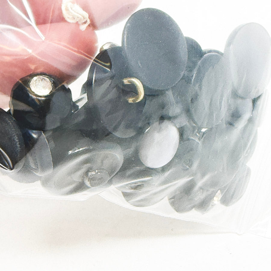 Small Black Shank Buttons