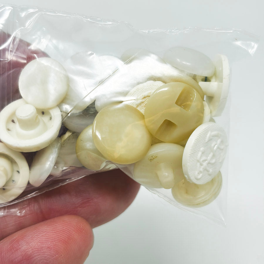 Small White/Opal Shank Buttons