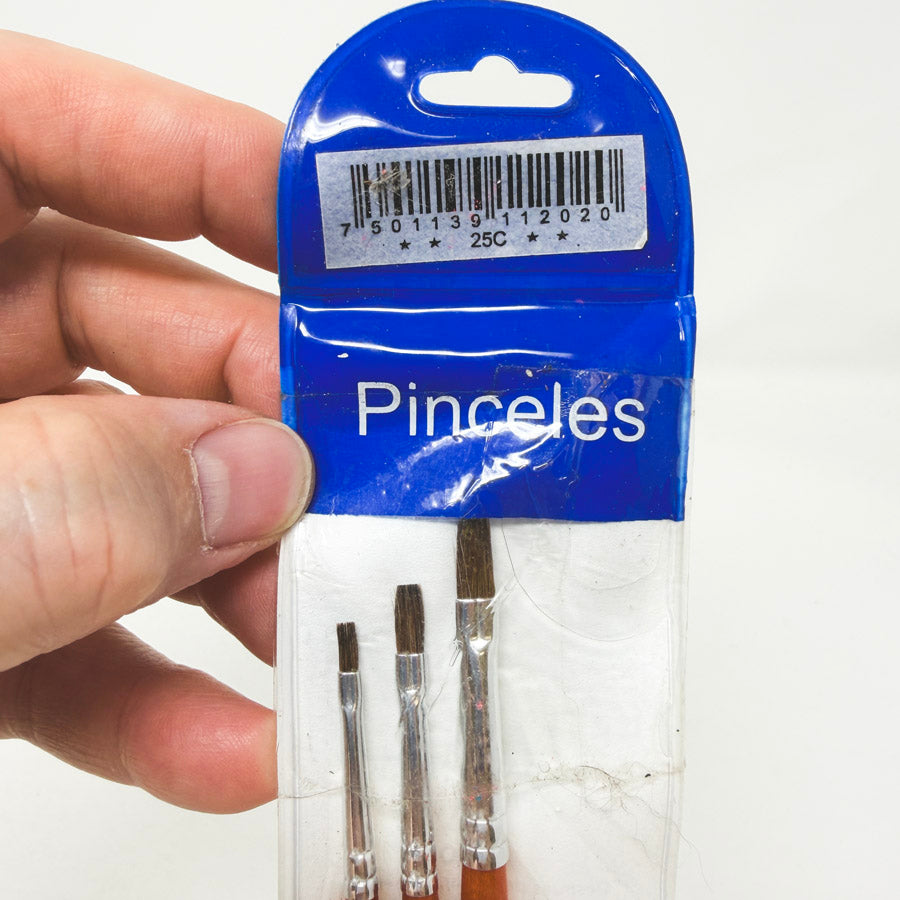 Pinceles Paintbrush Set of 3 (1)