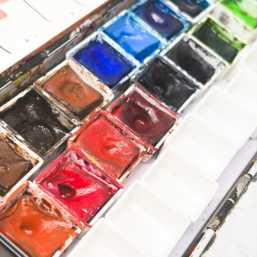 Sennelier French Artists' Watercolors in Metal Tin